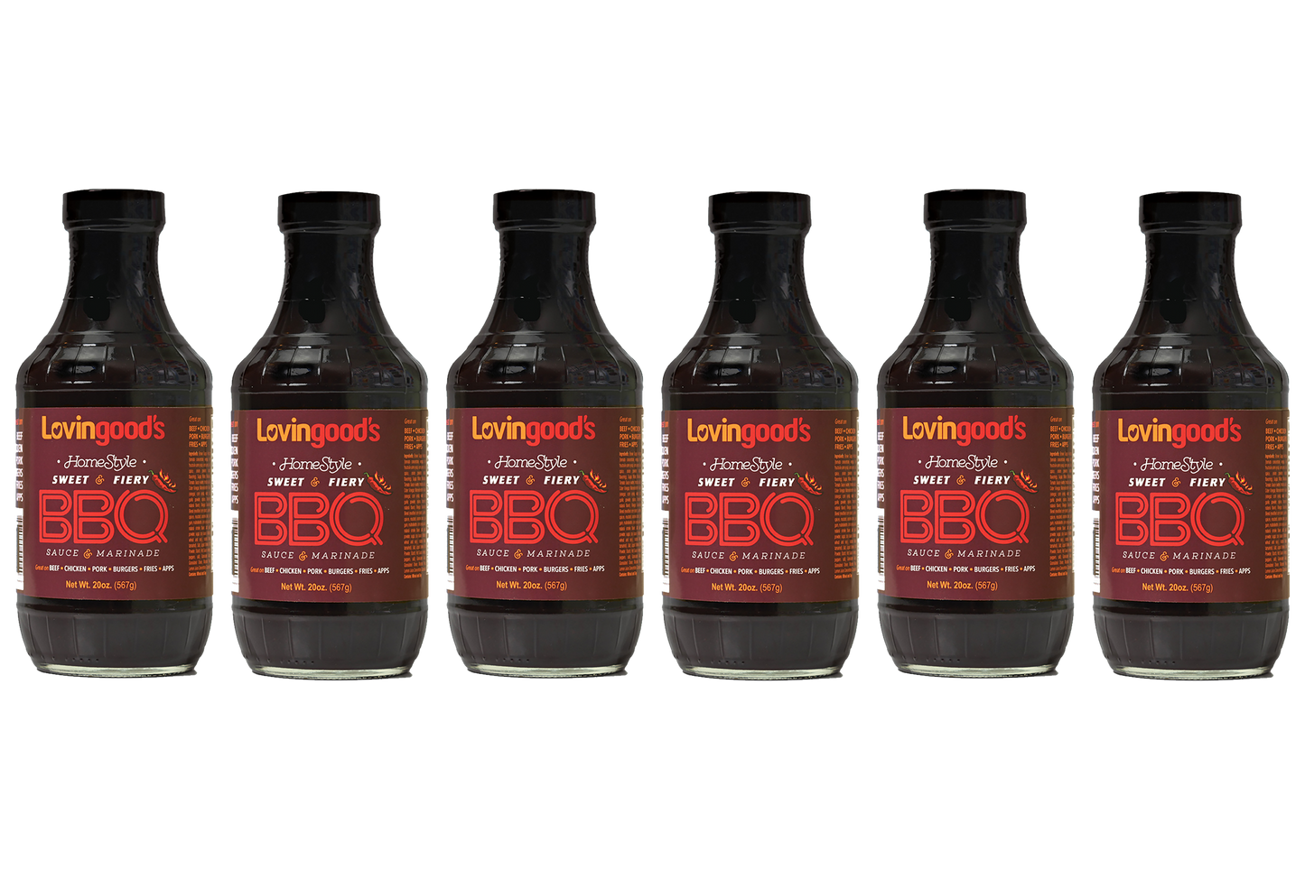 Lovingood's® Sweet & Fiery BBQ Sauce - 20 oz. Bottles
