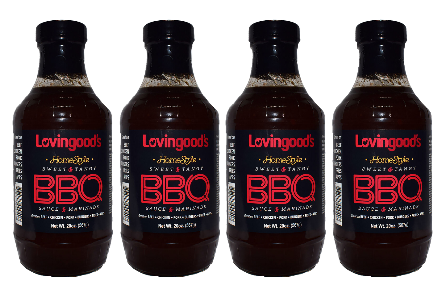 Lovingood's® Sweet & Tangy BBQ Sauce - 20 oz. Bottles