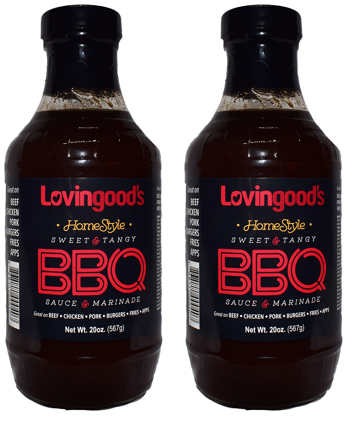 Lovingood's® Sweet & Tangy BBQ Sauce - 20 oz. Bottles