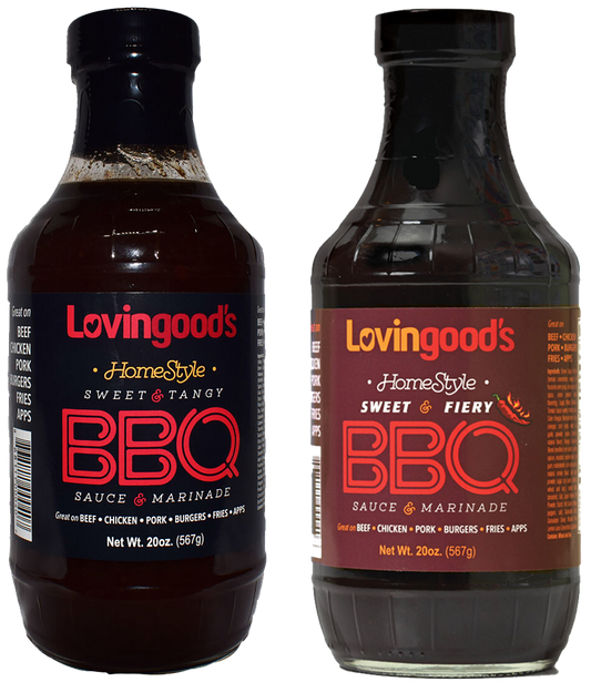 Lovingood's® Sweet & Tangy + Sweet & Fiery - 20 oz. Bottles (Pack of 2)