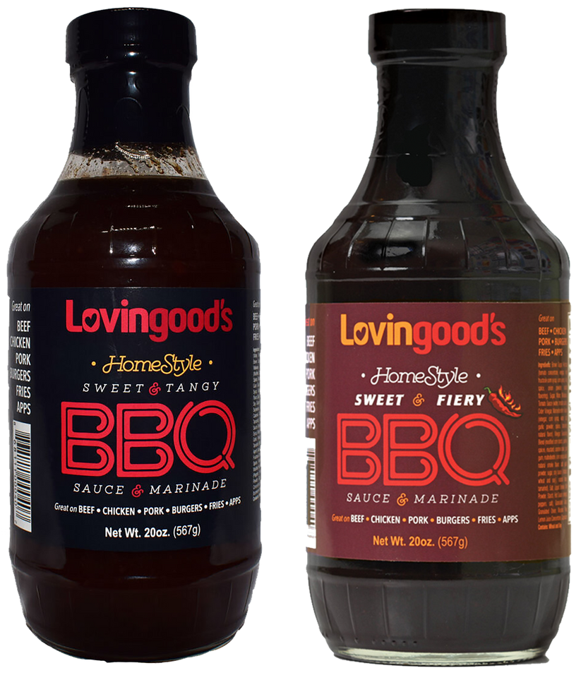 Lovingood's® Sweet & Tangy + Sweet & Fiery 20 oz. Bottles (Pack of 2