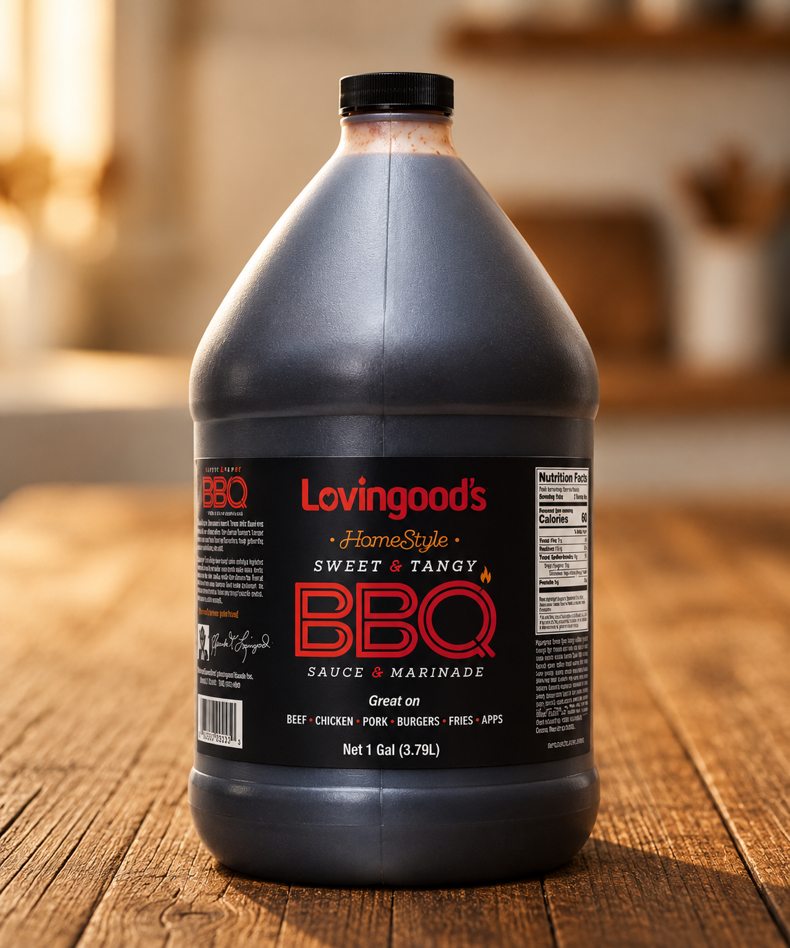 Lovingood's® Sweet & Tangy BBQ Sauce - 1 Gal. Jug