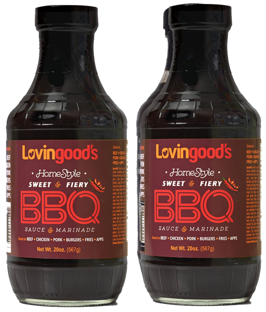 Lovingood's® Sweet & Fiery BBQ Sauce - 20 oz. Bottles